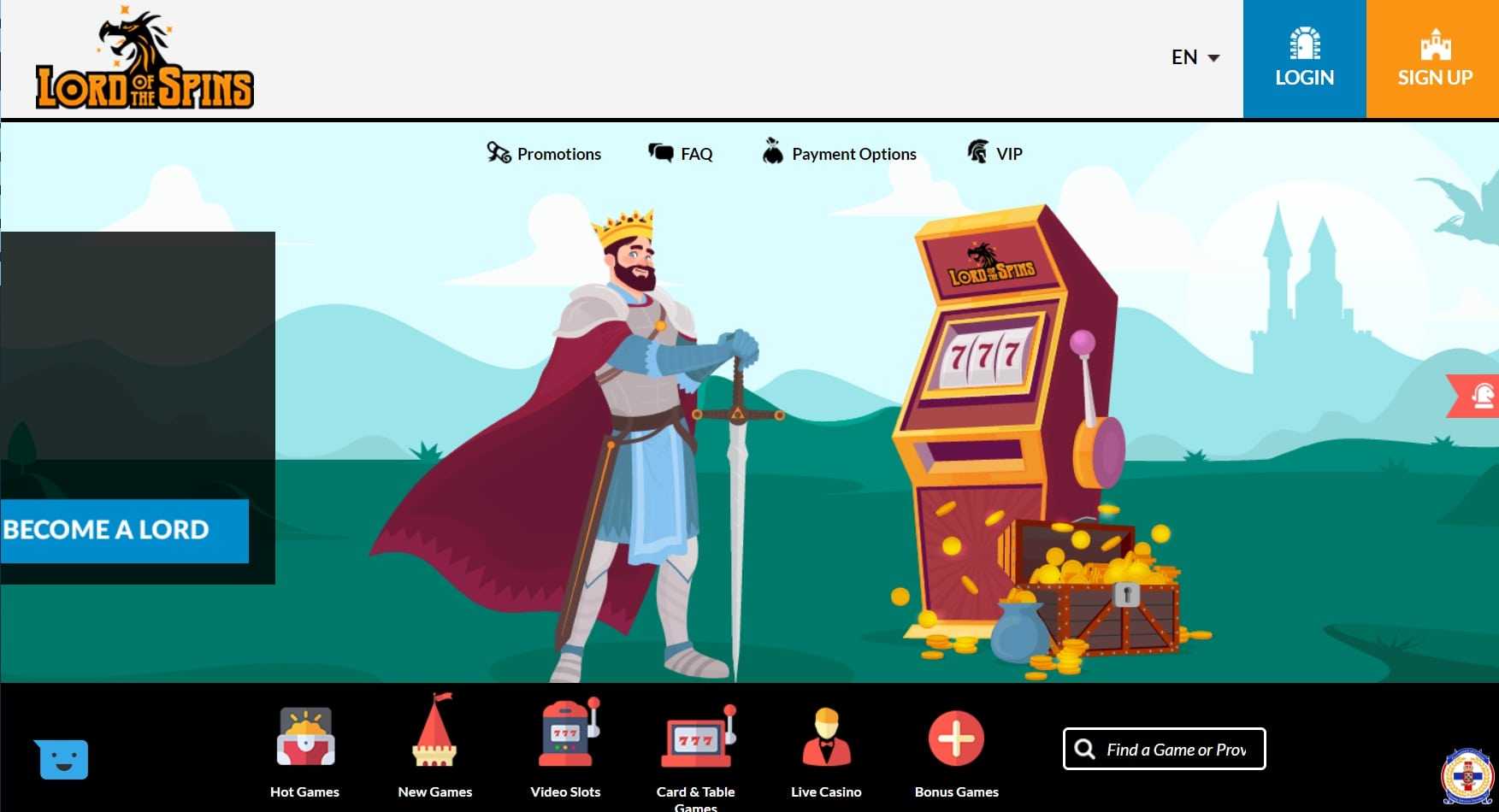 lord of the spins casino приложение